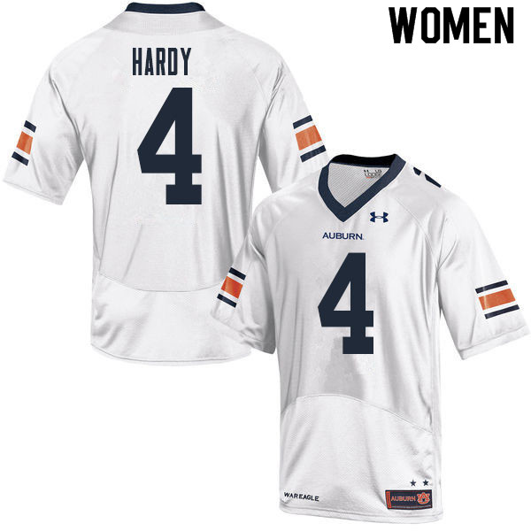 Women's Auburn Tigers #4 Jay Hardy White 2020 College Stitched Football Jersey